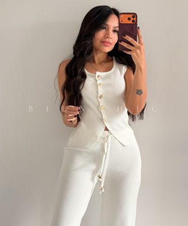 Conjunto (Set) de Botones Dorado Camille