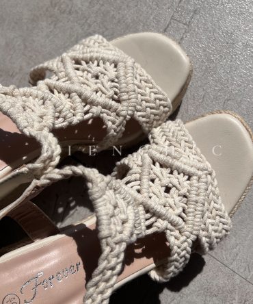 Sandalias de Plataforma Tejidas