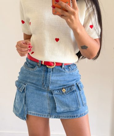 Falda Cargo De Jeans Zulema