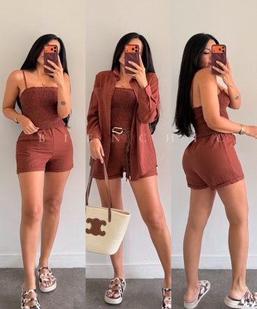 Romper con Camisero de Lino Ainhoa