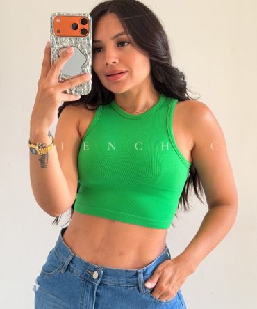Top Cropped stella verde