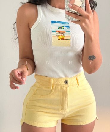 Short Amarillo Fiore