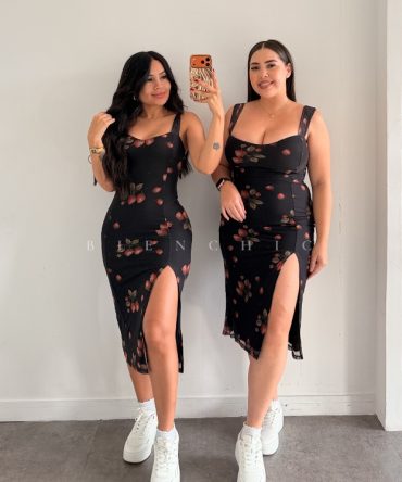 Vestido MIDI de flores Macarena