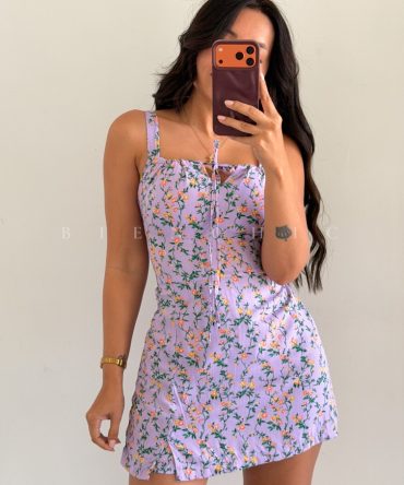 Romper (braga)  Floreado Camila Morado