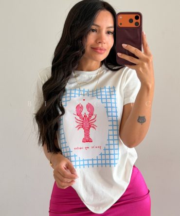 Camiseta Langosta Blanca