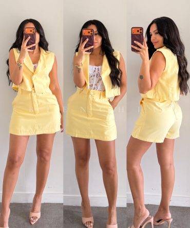 Conjunto (Set) de Falda Short Sahar