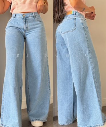 Jeans palazzo Lisa tiro bajo