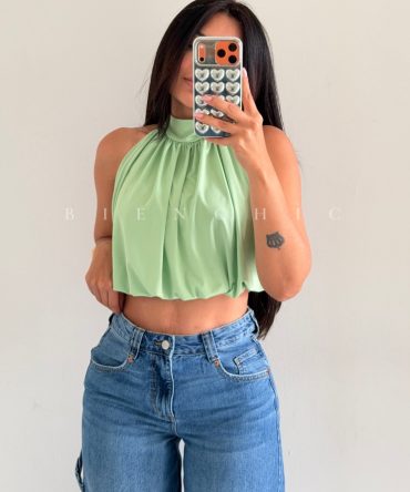 Top Amarrado Jenna Verde