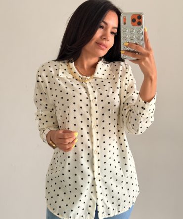 Camisa de vestir de Puntos Laura