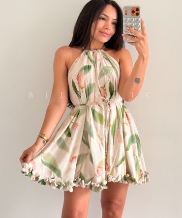 Romper de volados floreado Chenoa